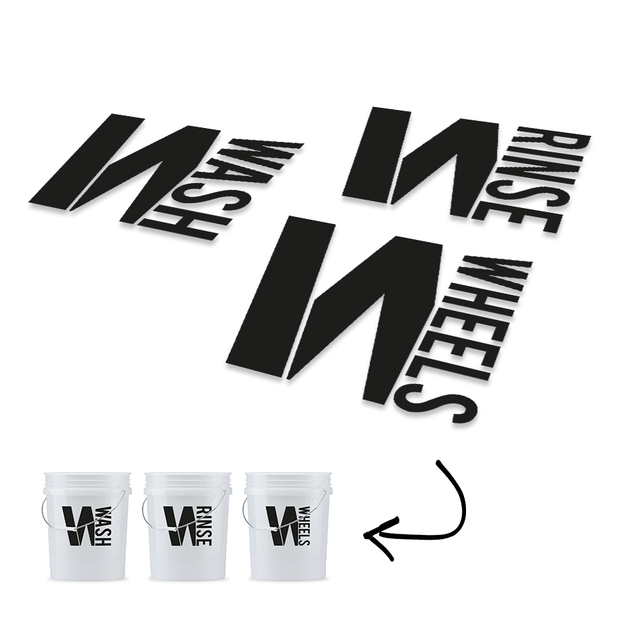 Sticker Set for Grit Guard Wash Bucket