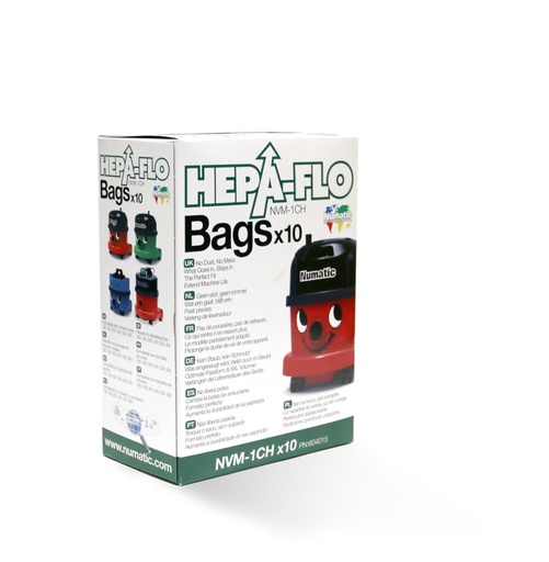 [NUSZ10] NVM-1CH 10 hoover bags 180-250 models